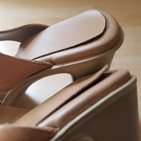 Sz 8 Block Heel Slip on Sandal - Picture 4 of 11